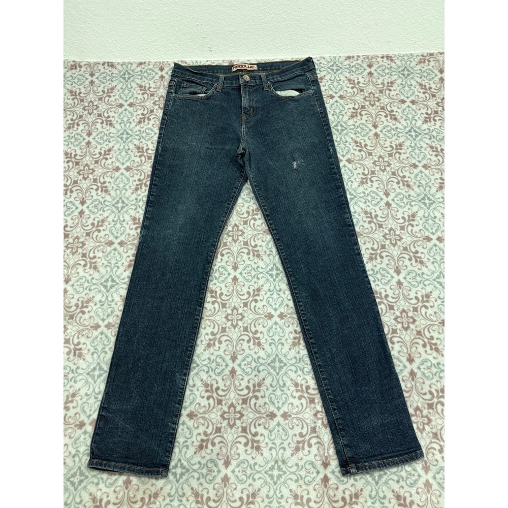 NeoBlue Mens Straight Leg Jeans Dark Wash Made in USA Size 34